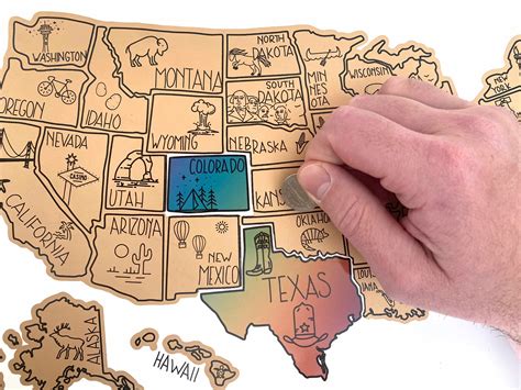 Challenges of Implementing MAP Scratch Off Map of the United States