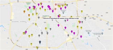 Challenges of implementing MAP Sex Offenders In Texas Map