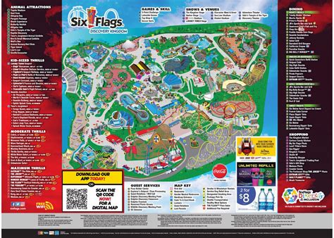 Six Flags Map