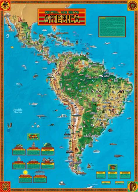 Map of South and Central America