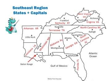 Challenges of Implementing MAP Southeast Map States And Capitals