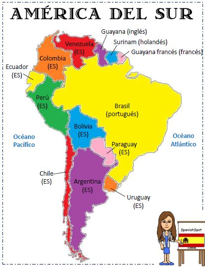 A Map of South America