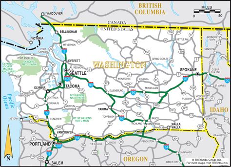 Challenges of implementing MAP State Of Washington Road Map
