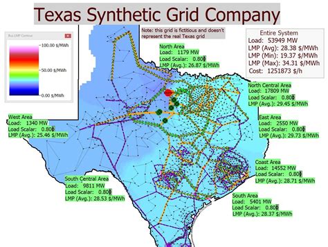Challenges of Implementing MAP Texas Electric Power Grid Map