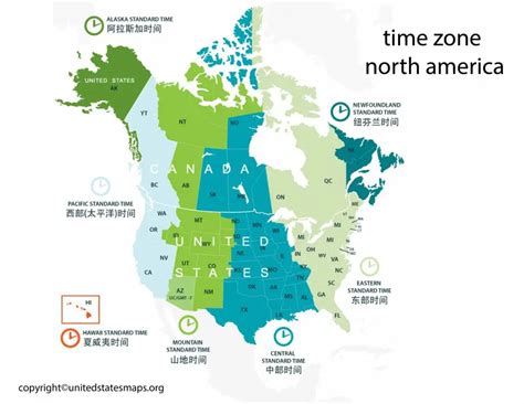 Challenges of implementing MAP Time Zone Map North America