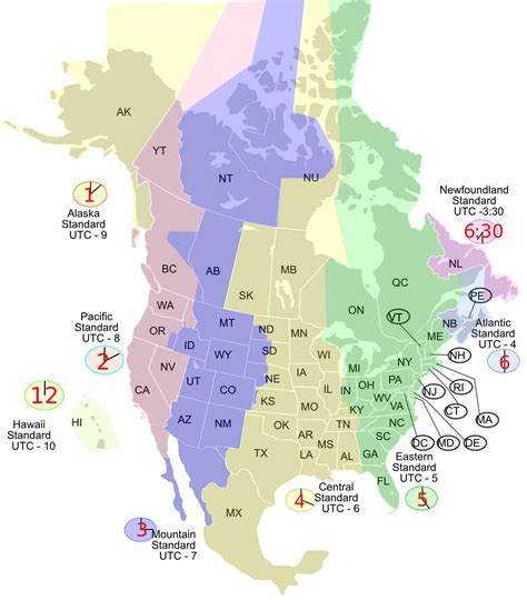 Challenges of implementing MAP Time Zone Map Of North America