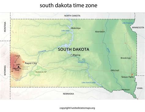 South Dakota Map