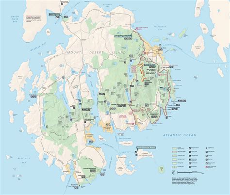 Challenges of implementing MAP Trail Map Acadia National Park