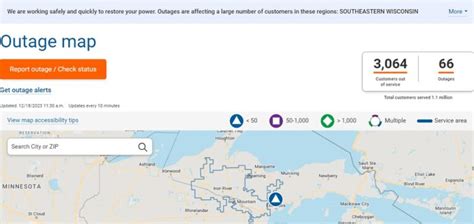 Challenges of implementing MAP We Energies Power Outage Map