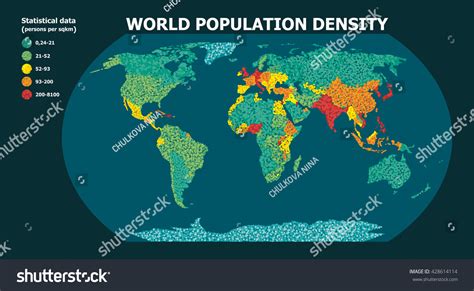 Challenges of Implementing MAP World Map of Population Density