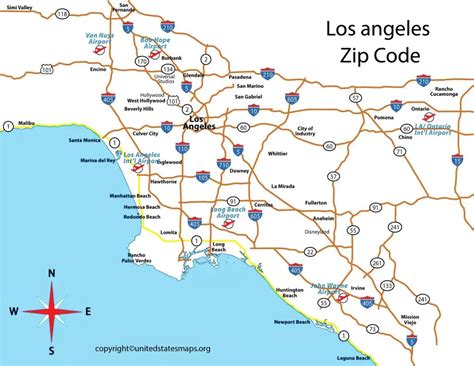Zip Code Map Los Angeles