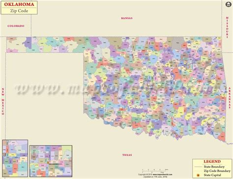 Challenges of implementing MAP Zip Code Map of Oklahoma