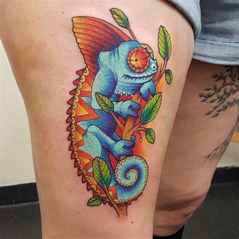 60+ Colorful Chameleon Tattoo Ideas Designs That Will