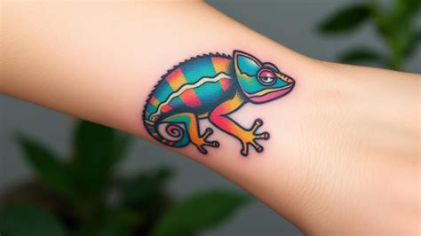 Chameleon Tattoos that Change Color