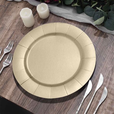Champagne Charger Plates