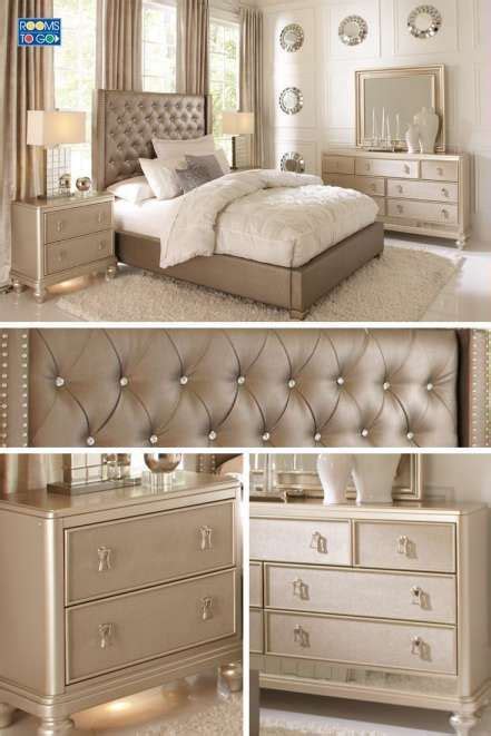 Champagne Color Bedroom Set