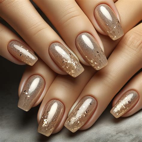 Champagne Color Nails Versatile Design Options