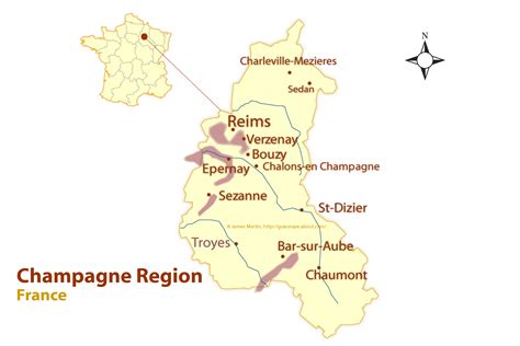 Champagne Region Map