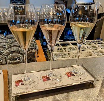 Champagne tasting flight