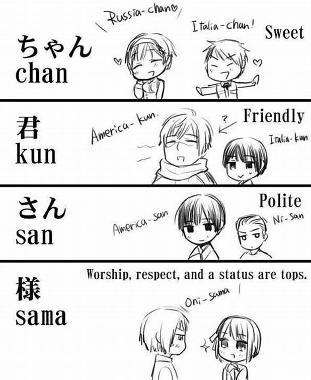Chan, Kun, Sama, dan San