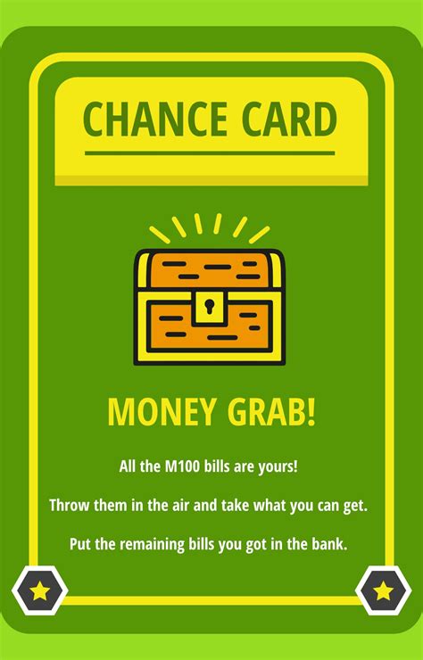 Chance Card Template