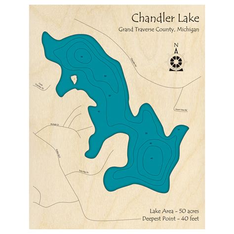 A topographical map of Lake Michigan made out of wood Lake map art