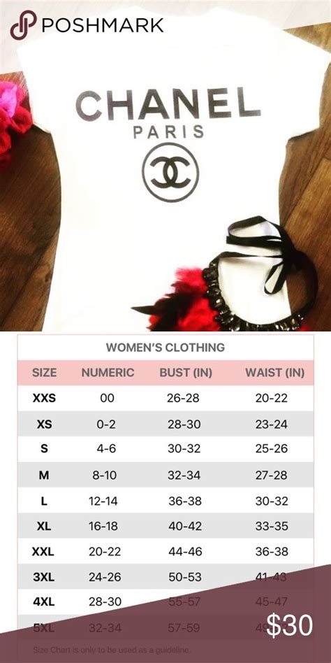 Chanel Size Chart Clothing