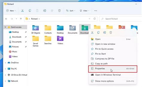 Change Default Folder Locations