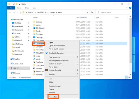 Change Download Location