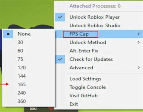 Change FPS Cap in Roblox FPS Unlocker Tool