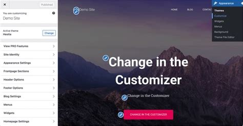 Change Home Page On WordPress Using WordPress Theme Customizer