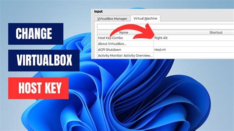 Change Host Key in VirtualBox