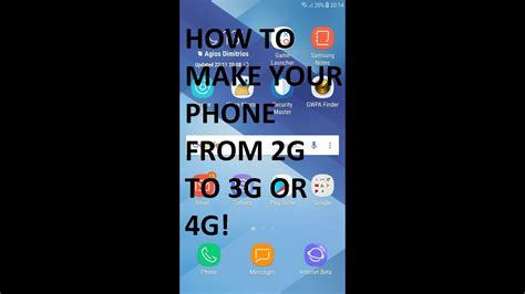 Change Mobile data to 3G