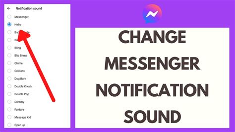 Change Notification Sound in Messenger