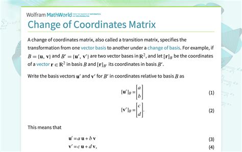 Effortlessly Calculate Change of Coordinates Matrix with Our Matrix Calculator