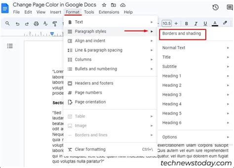 Change Page Color Google Docs