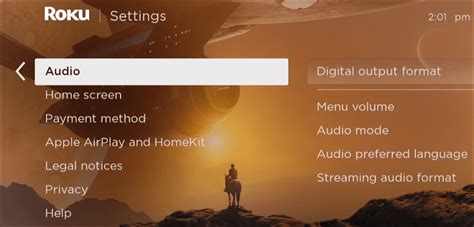 Change Roku Audio Mode