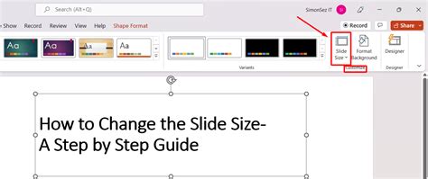 Change Slide Size in PowerPoint