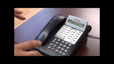Changing the time on an Avaya phone