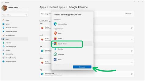 Change Your Default Browser or Email Client