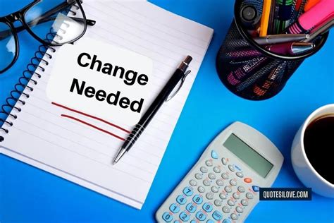 Change is needed