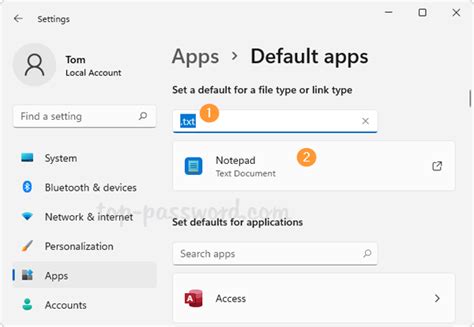 Change the Default App for a File Type