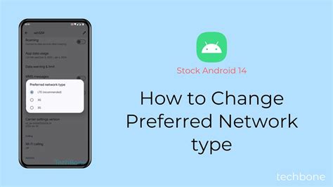 Change the Preferred Network Type