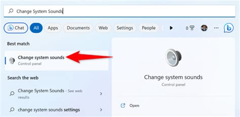 Change the Settings using Change System Sounds