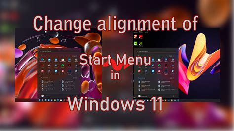 Change the Start Menu Alignment