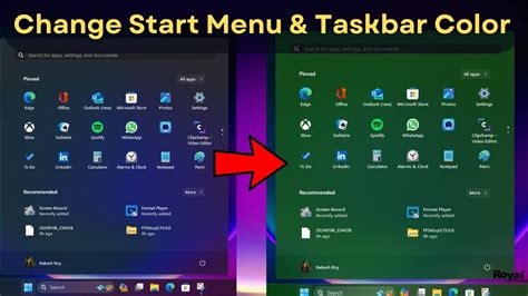Change the Start Menu Color