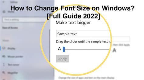 Change the Text Size in Windows 7