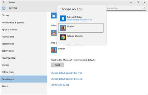 Changing Default Programs