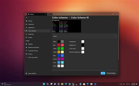 Changing The New Windows Terminal Color Scheme