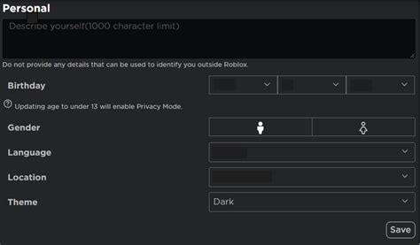 Changing Your Account Theme – Roblox Support
